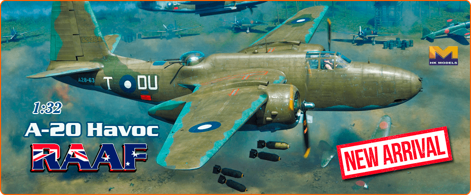 HK Models 01E042 1/32 Douglas A-20 Havoc, 22 sqn RAAF, Noemfoor Island 1944